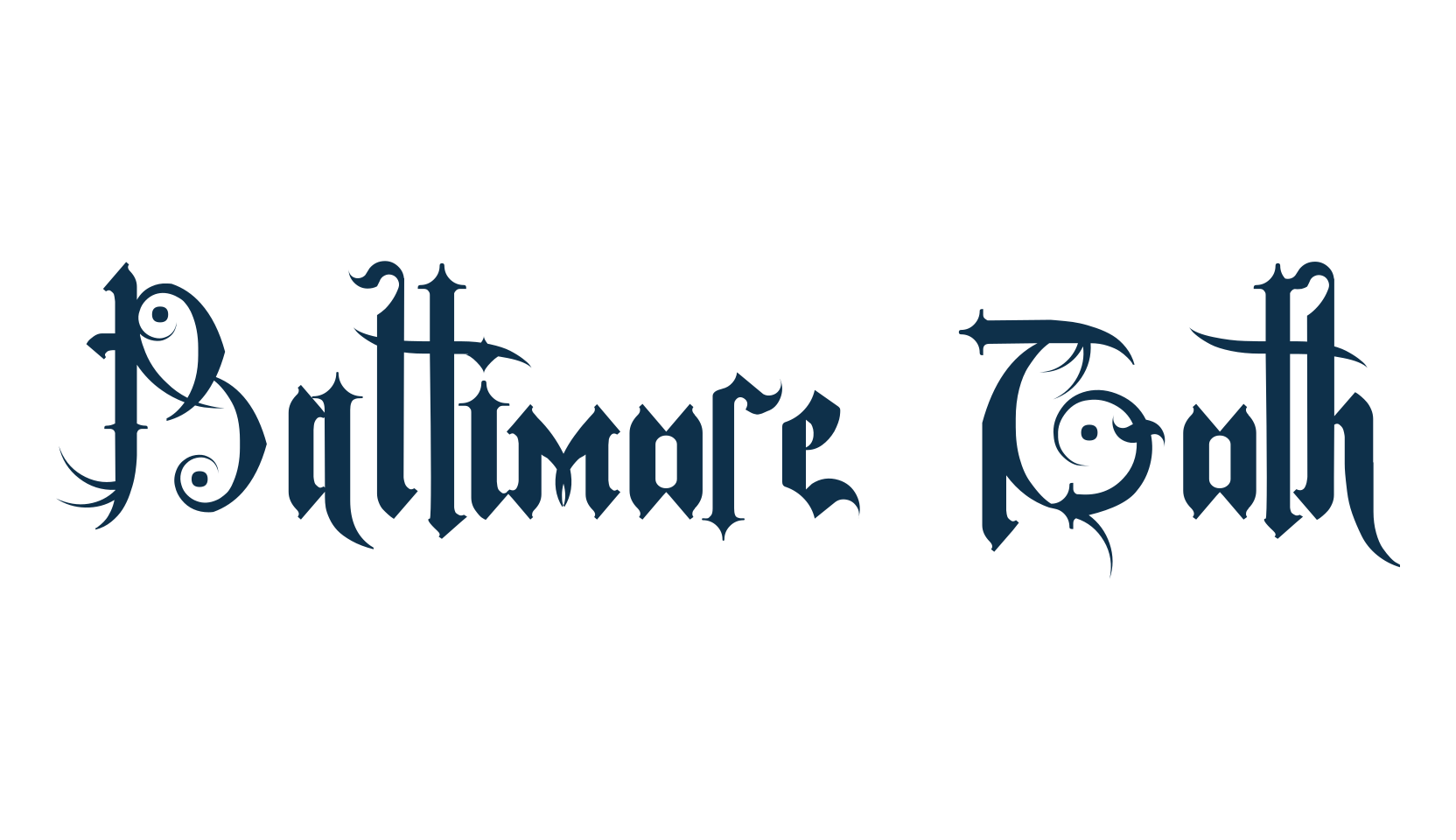 Baltimore Goth, gothic modern font preview