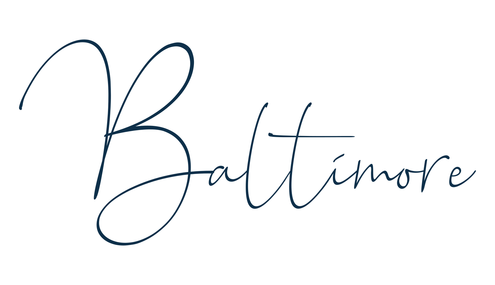 Baltimore (baltimore), handwriting font preview