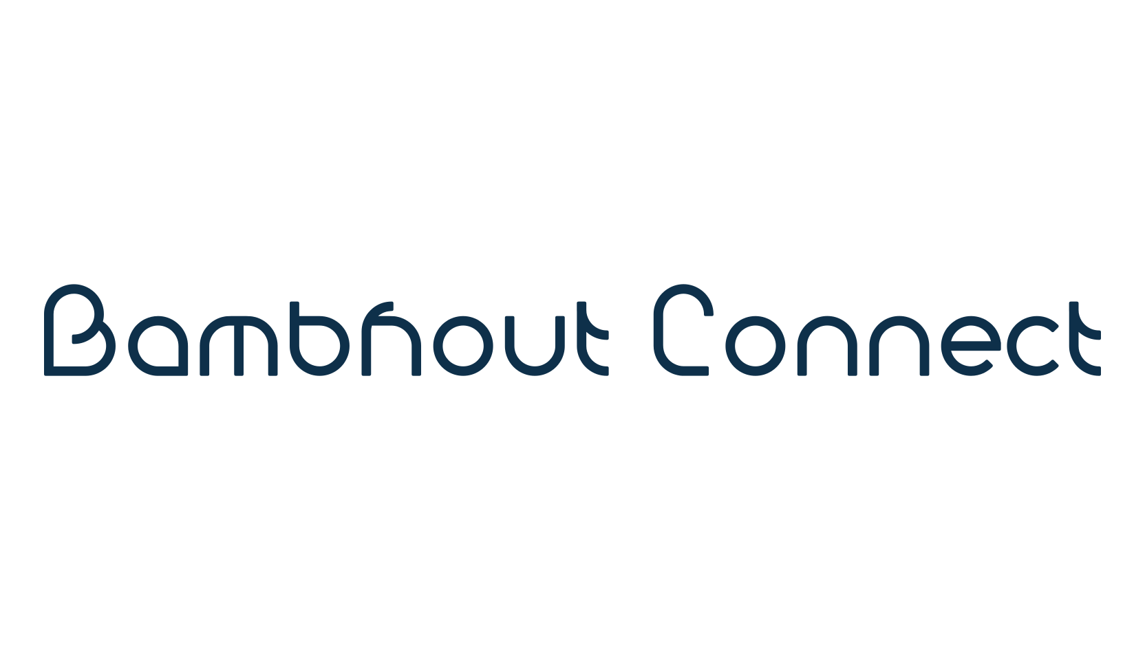 Bambhout Connect, fancy various techno sci-fi font preview