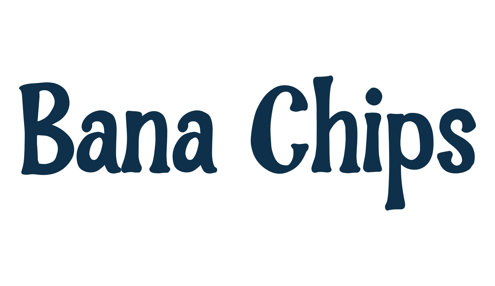 Bana Chips, fancy cartoon decorative font preview