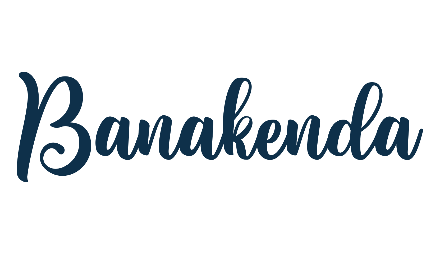 Banakenda, script calligraphy fancy decorative font preview