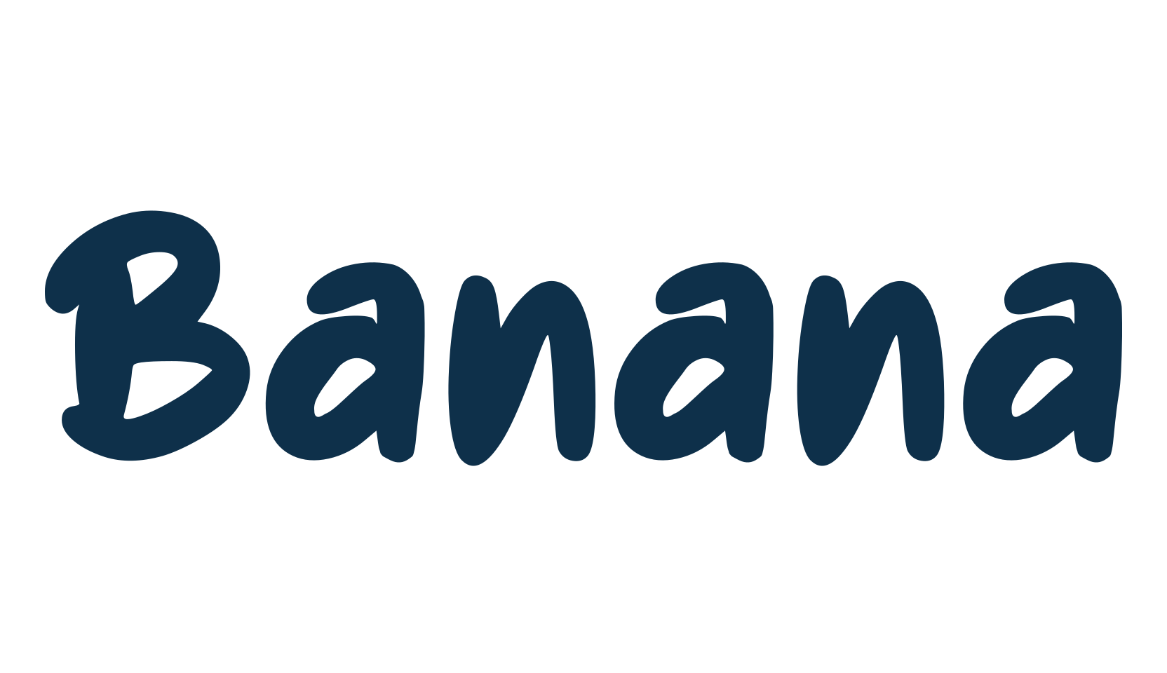 Banana (banana-2), fancy various decorative script calligraphy font preview