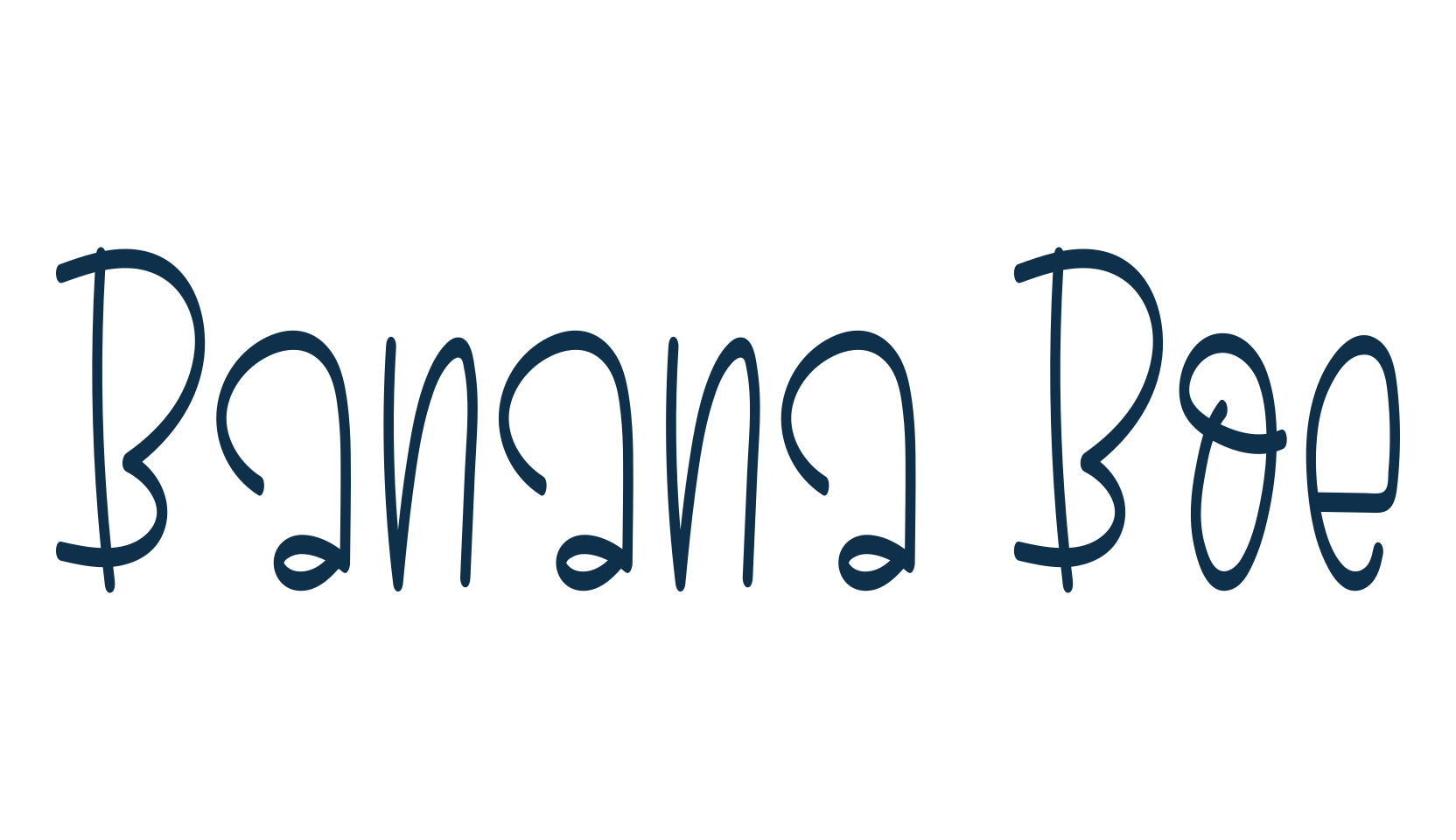 Banana Boe, display market font preview