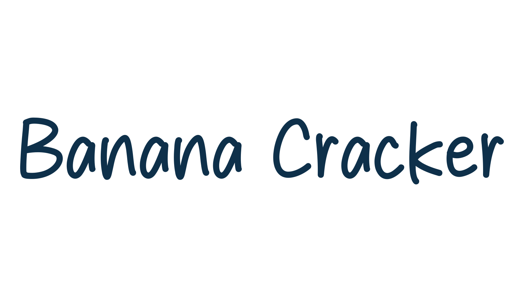Banana Cracker, handwriting font preview