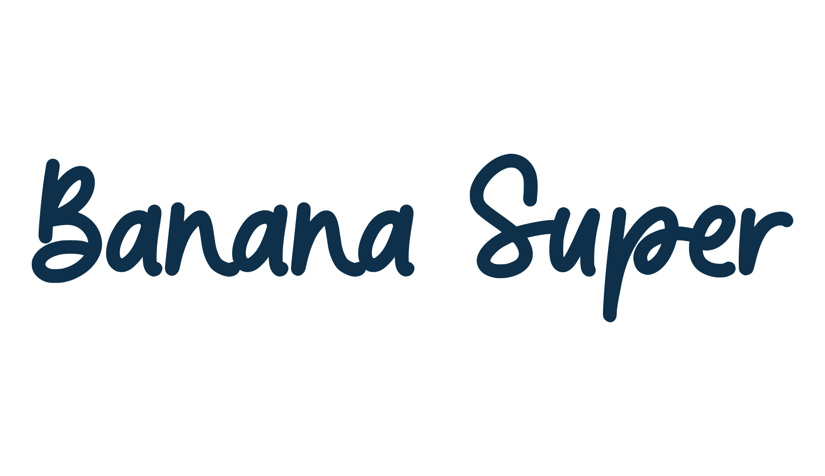 Banana Super, script handwritten fancy decorative calligraphy font preview