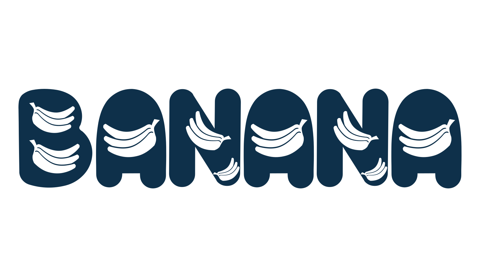 Banana (banana), decorative font preview