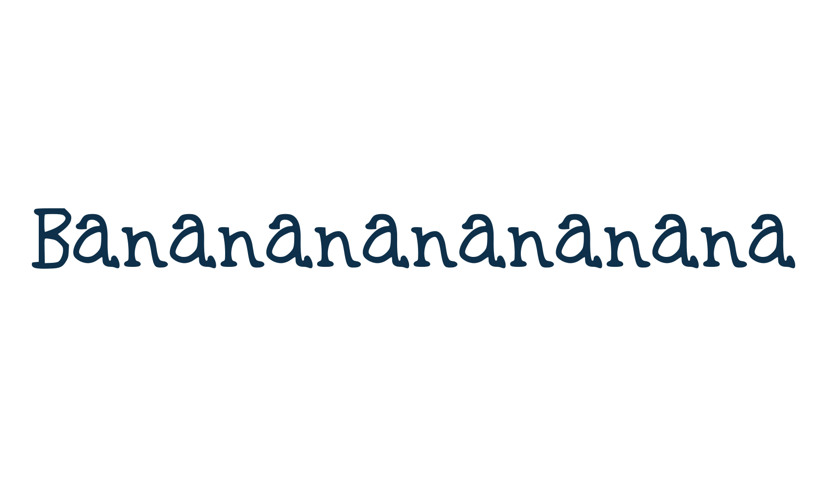 Bananananananana, fancy cartoon decorative font preview