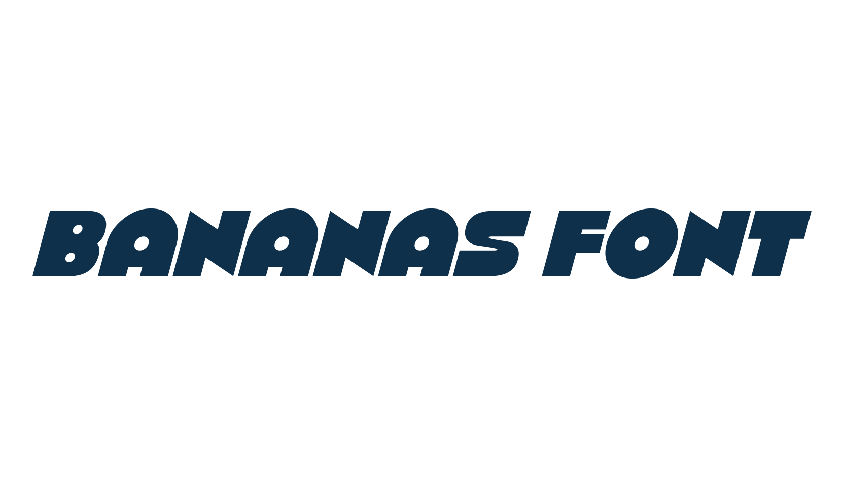 Bananas Font, groovy font preview