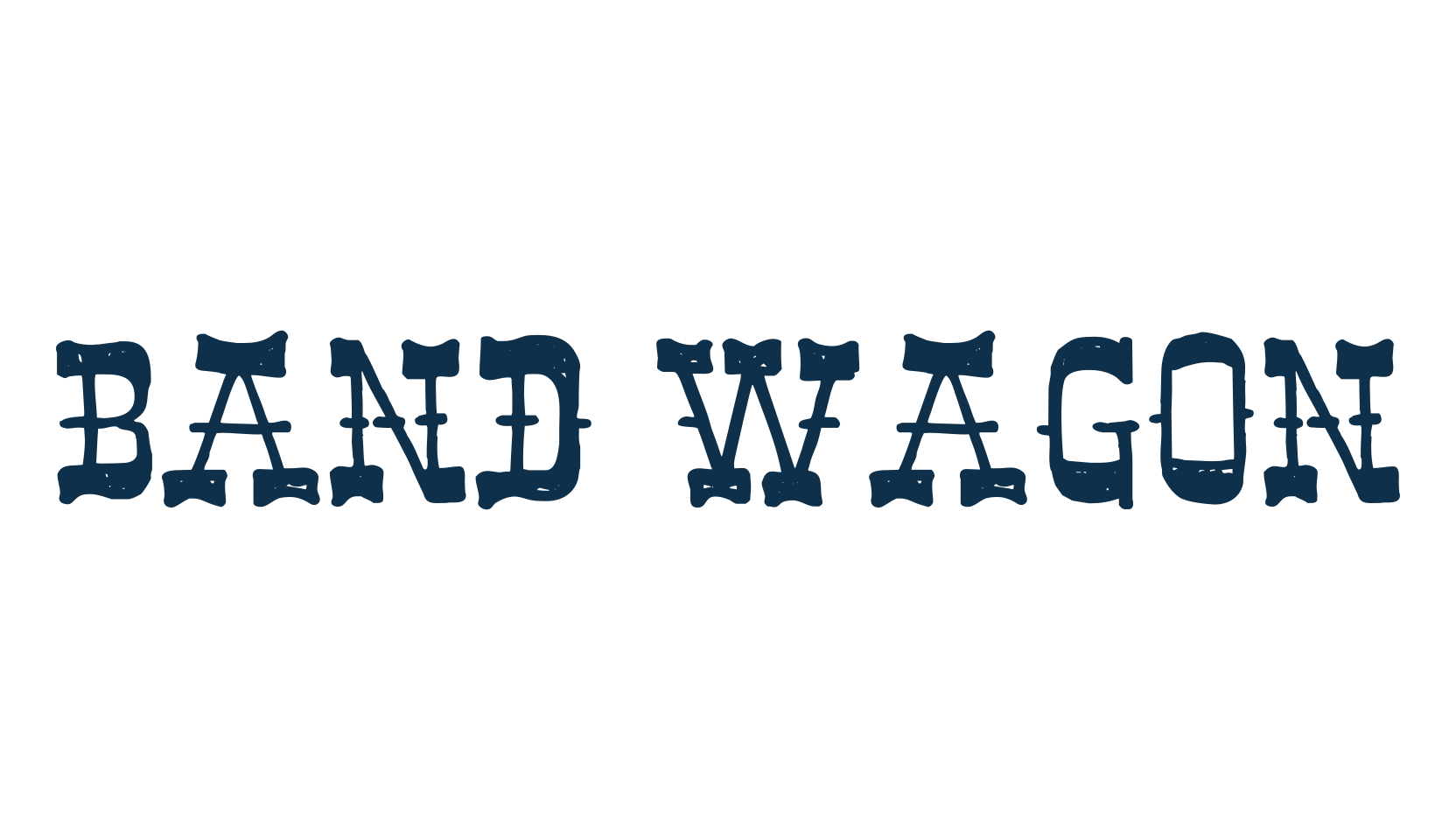 Band Wagon, western font preview