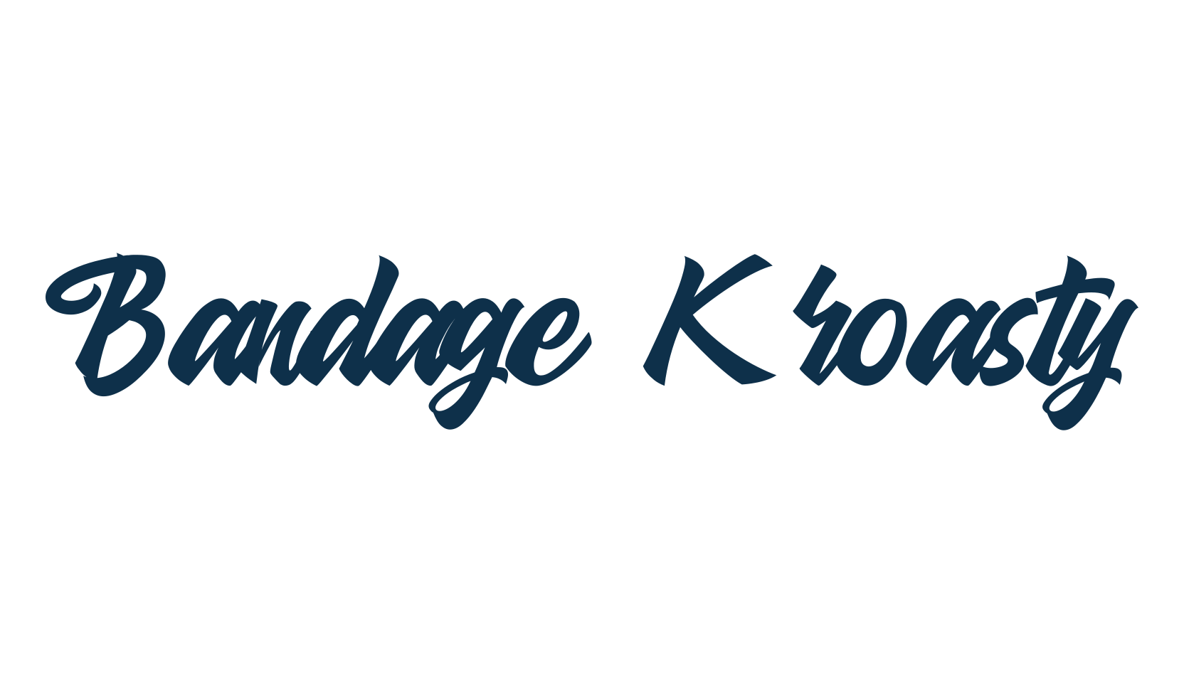 Bandage Kroasty, fancy decorative font preview