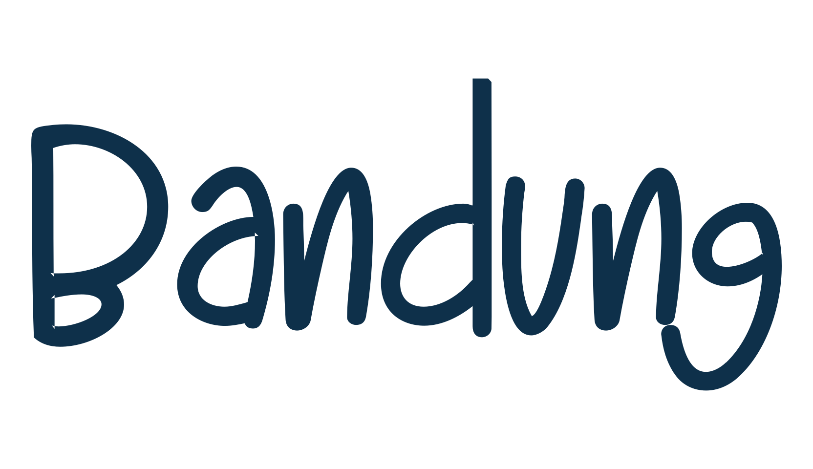 Bandung, handwriting font preview
