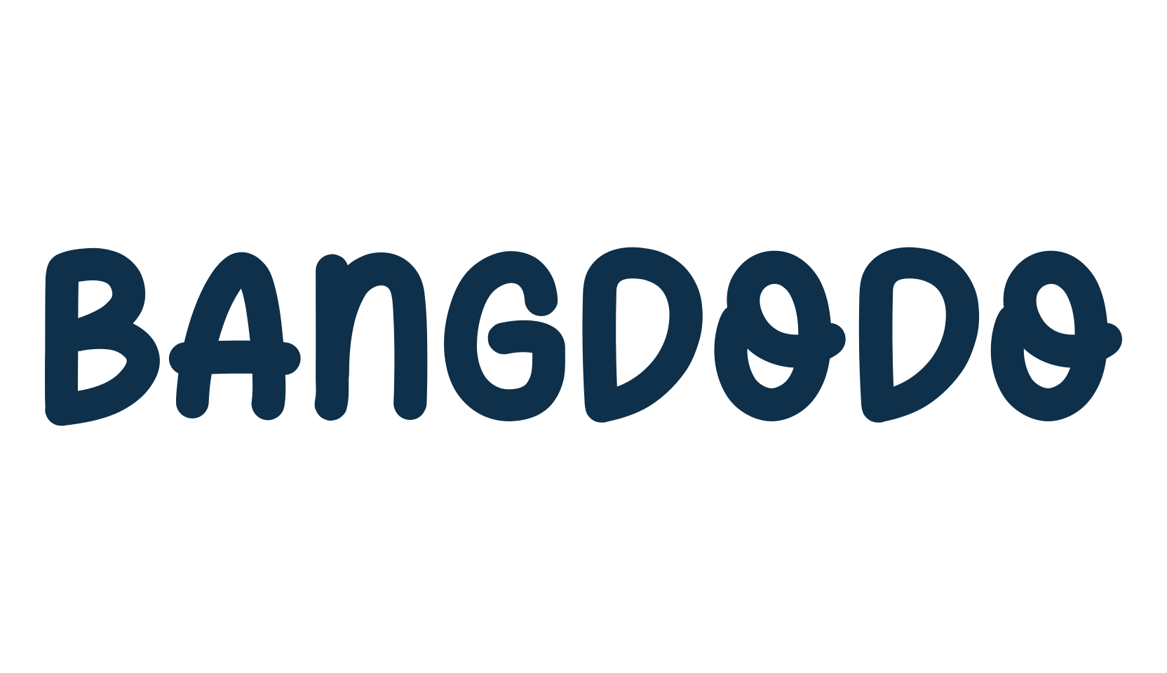 Bangdodo, fancy cartoon decorative font preview