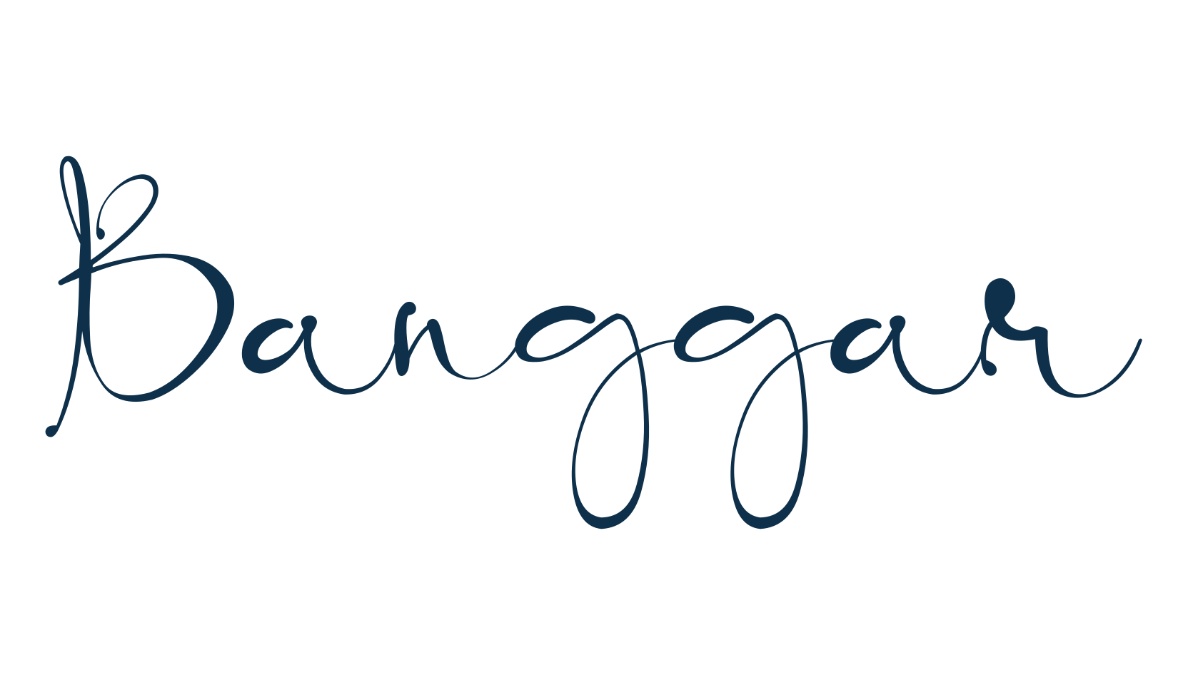 Banggar, handwriting font preview