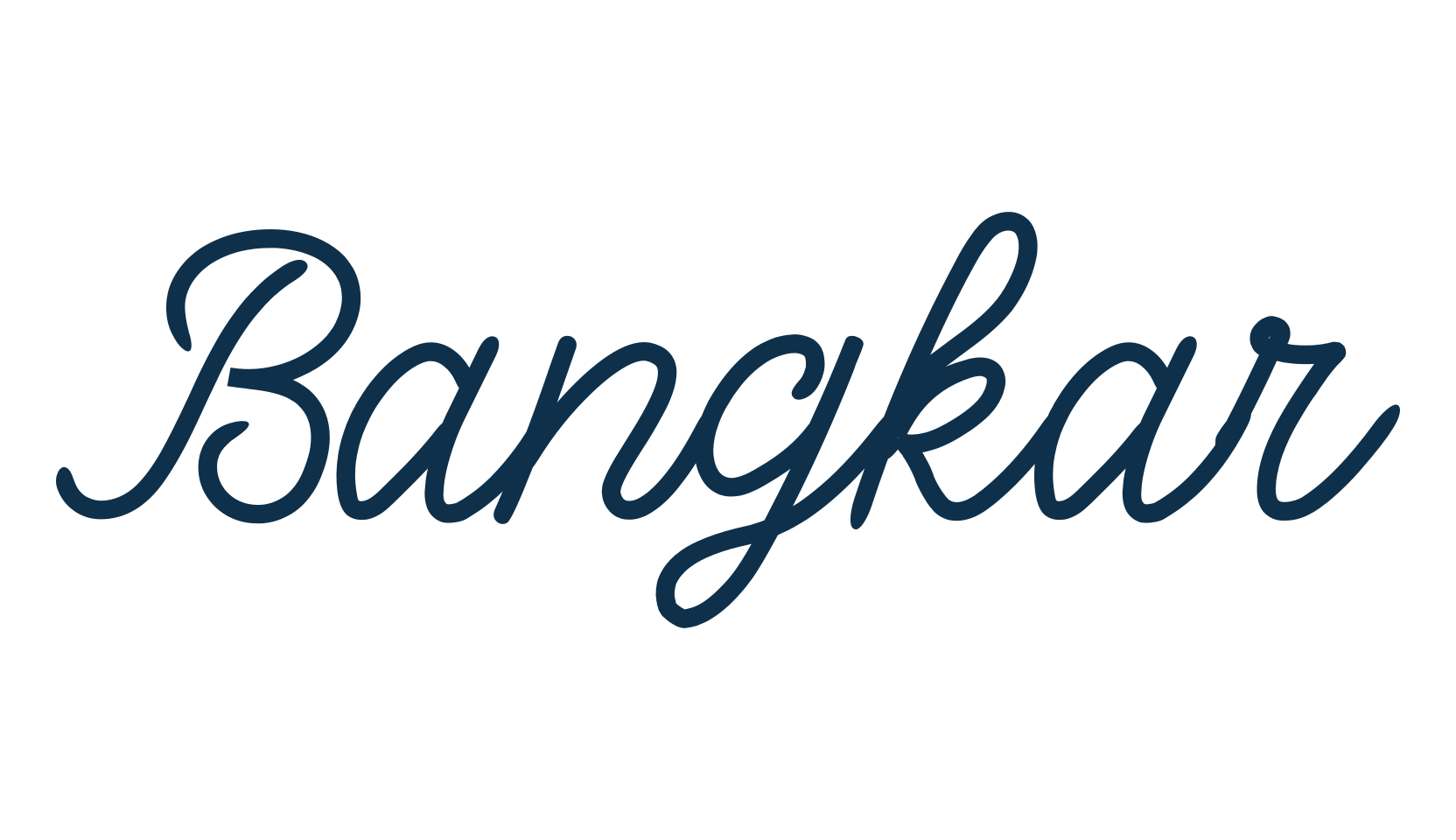 Bangkar, script handwritten fancy decorative calligraphy font preview