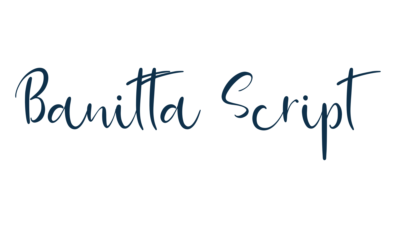 Banitta Script, script calligraphy fancy decorative font preview
