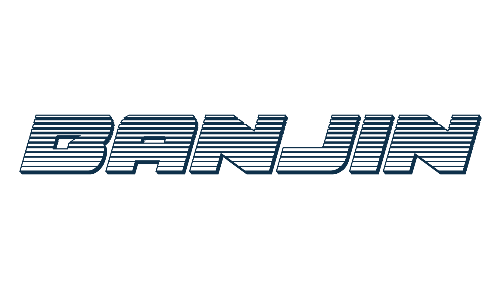 Banjin, fancy various techno sci-fi font preview
