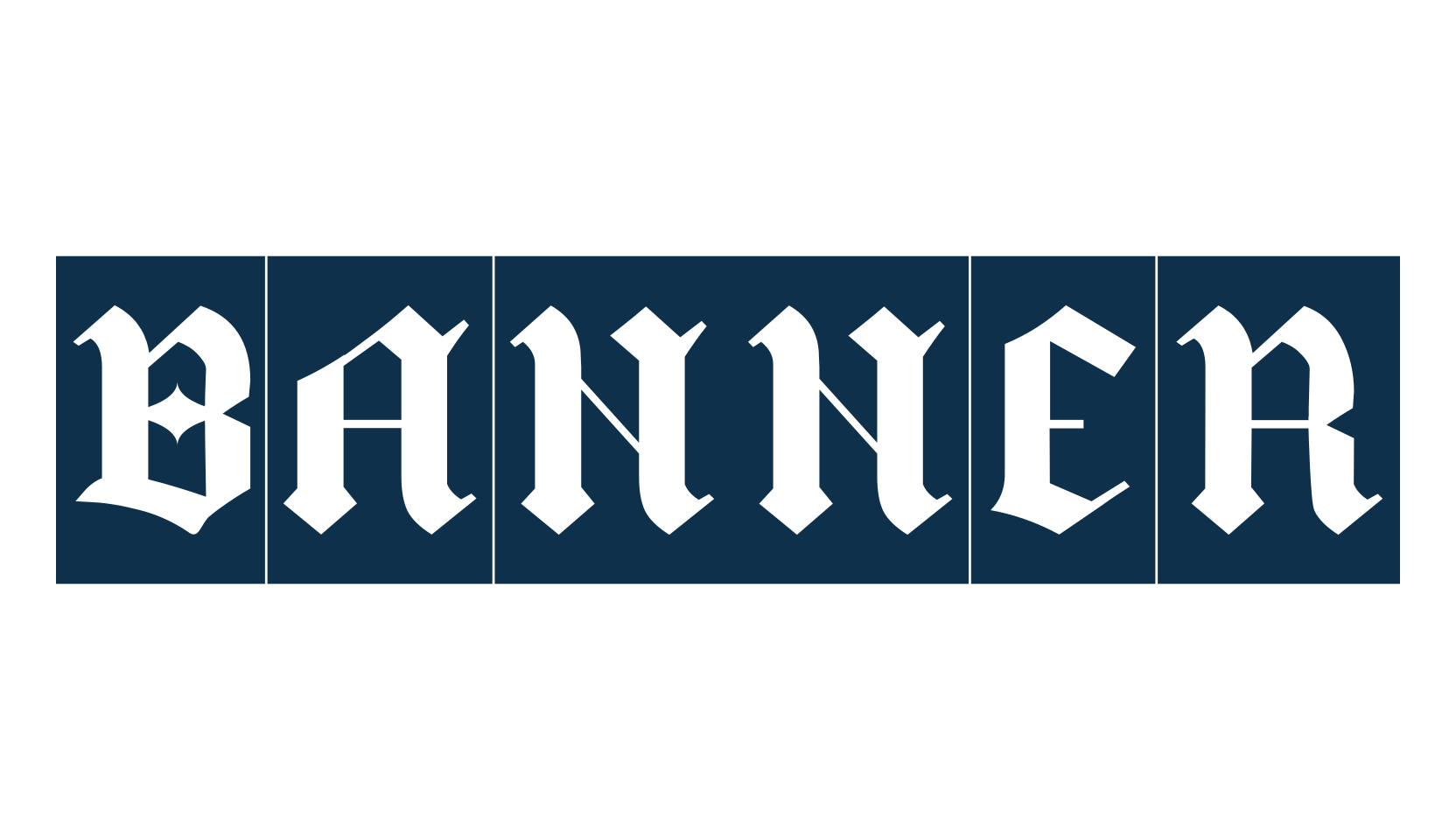 Banner, fancy decorative font preview