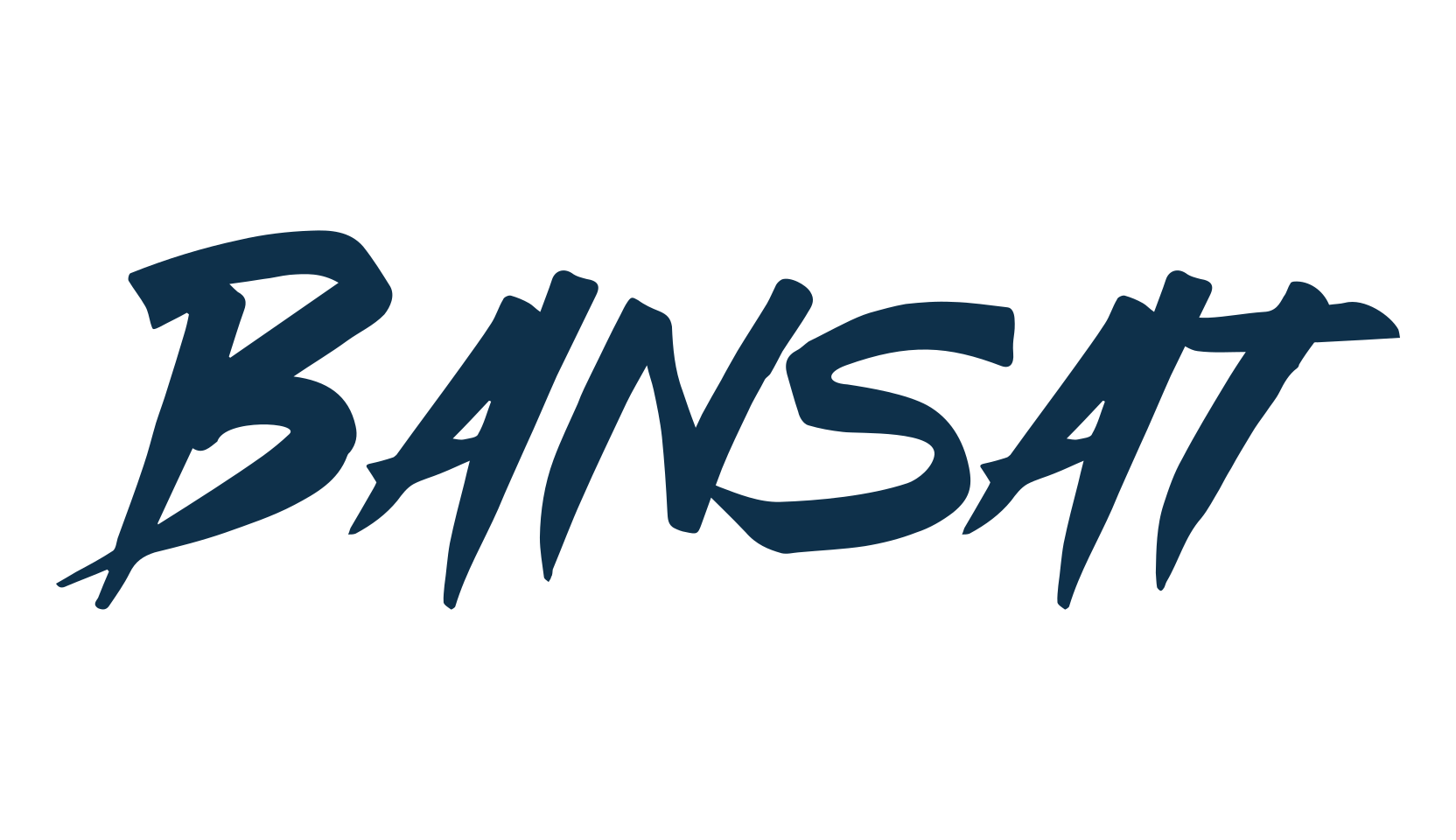 Bansat, brush font preview