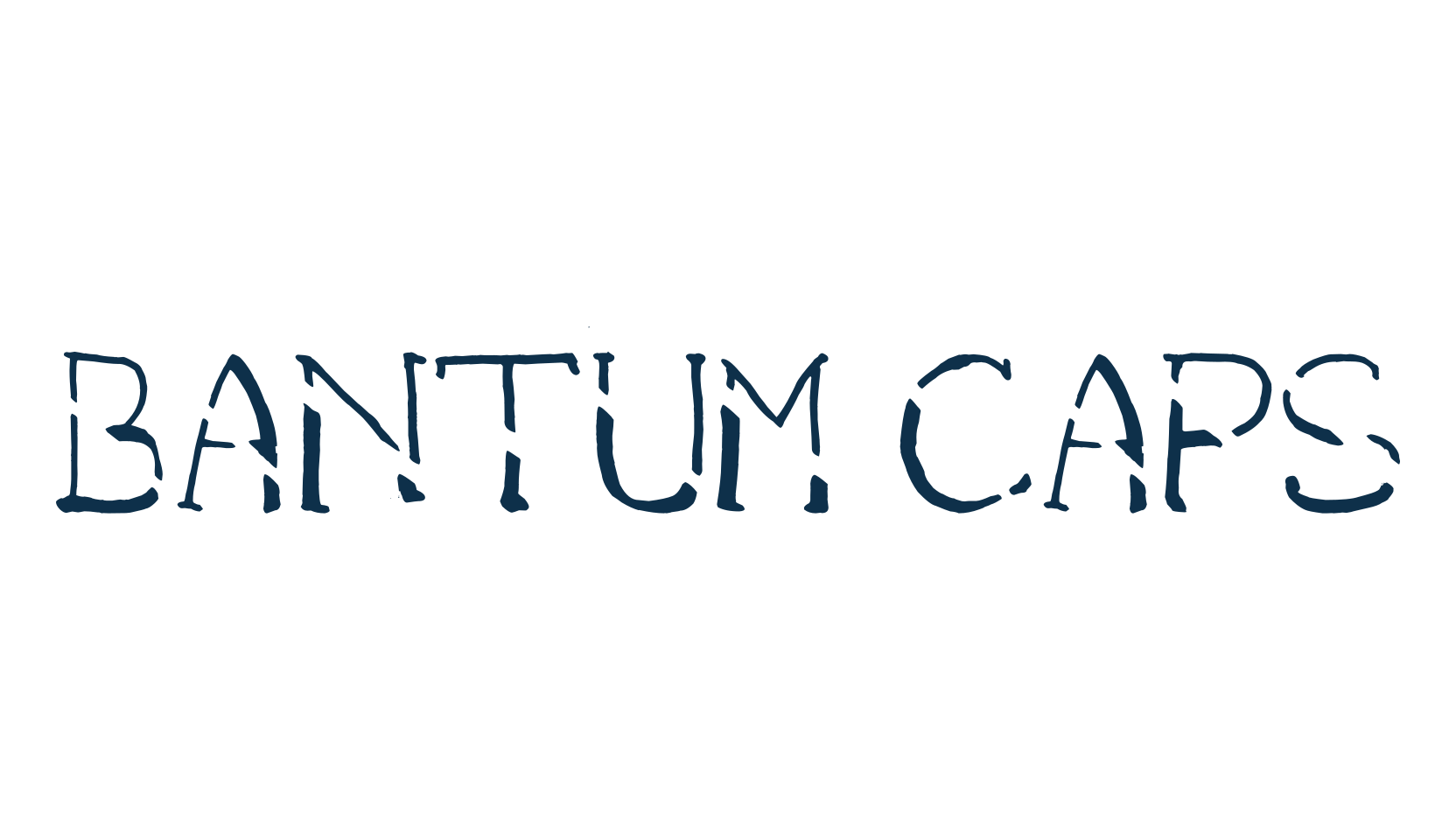 Bantum Caps, fancy decorative font preview