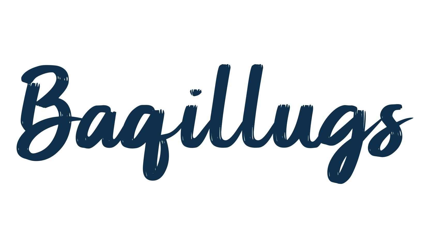 Baqillugs, brush font preview