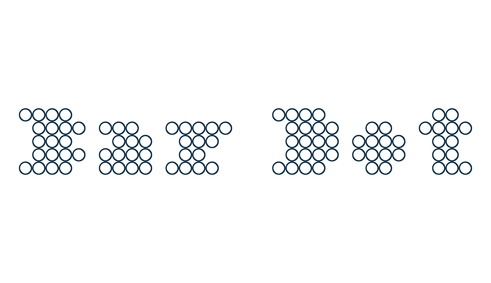 Bar Dot, fancy various techno sci-fi font preview