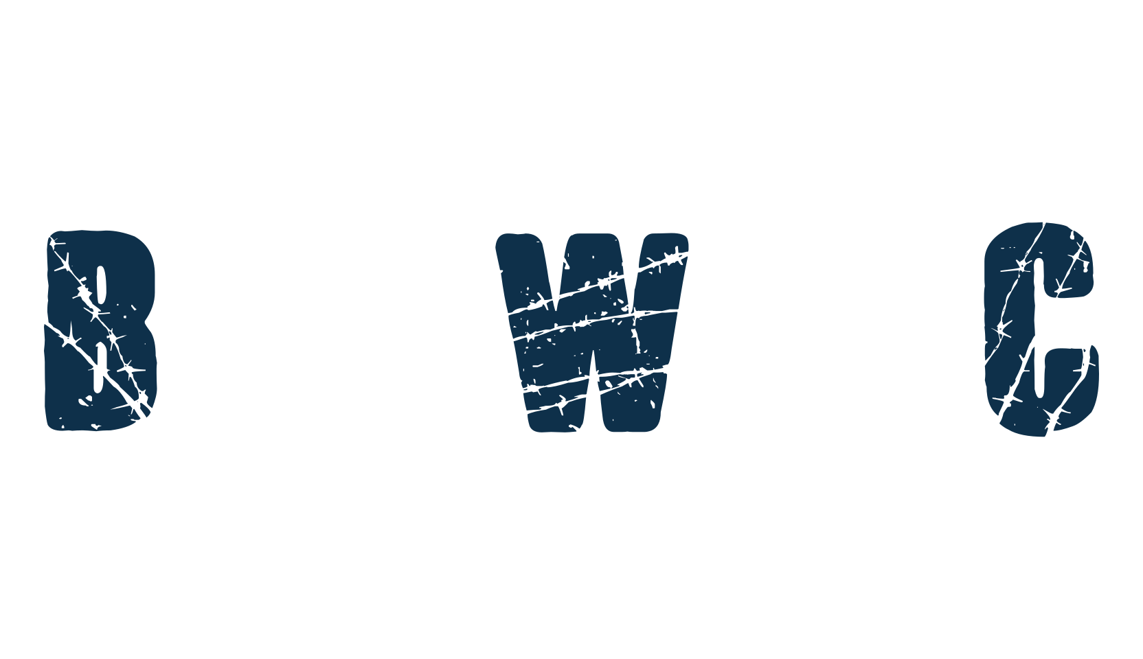 Barb Wire Club, fancy eroded decorative font preview