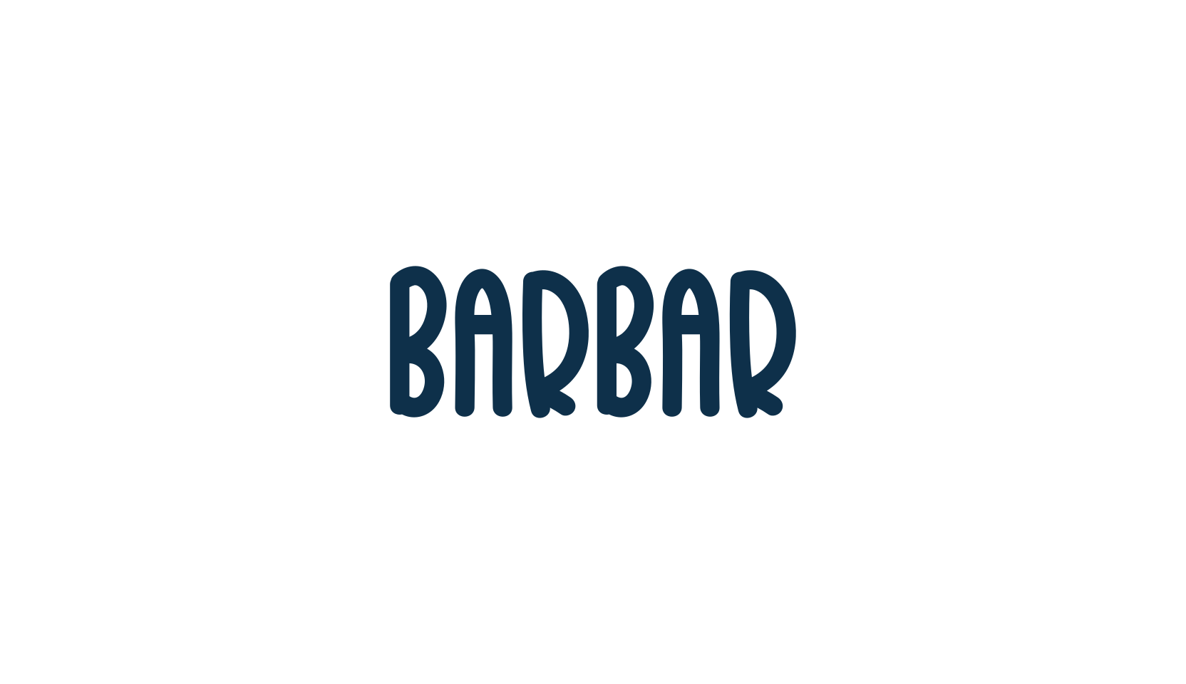 Barbar (barbar-2), handwriting font preview