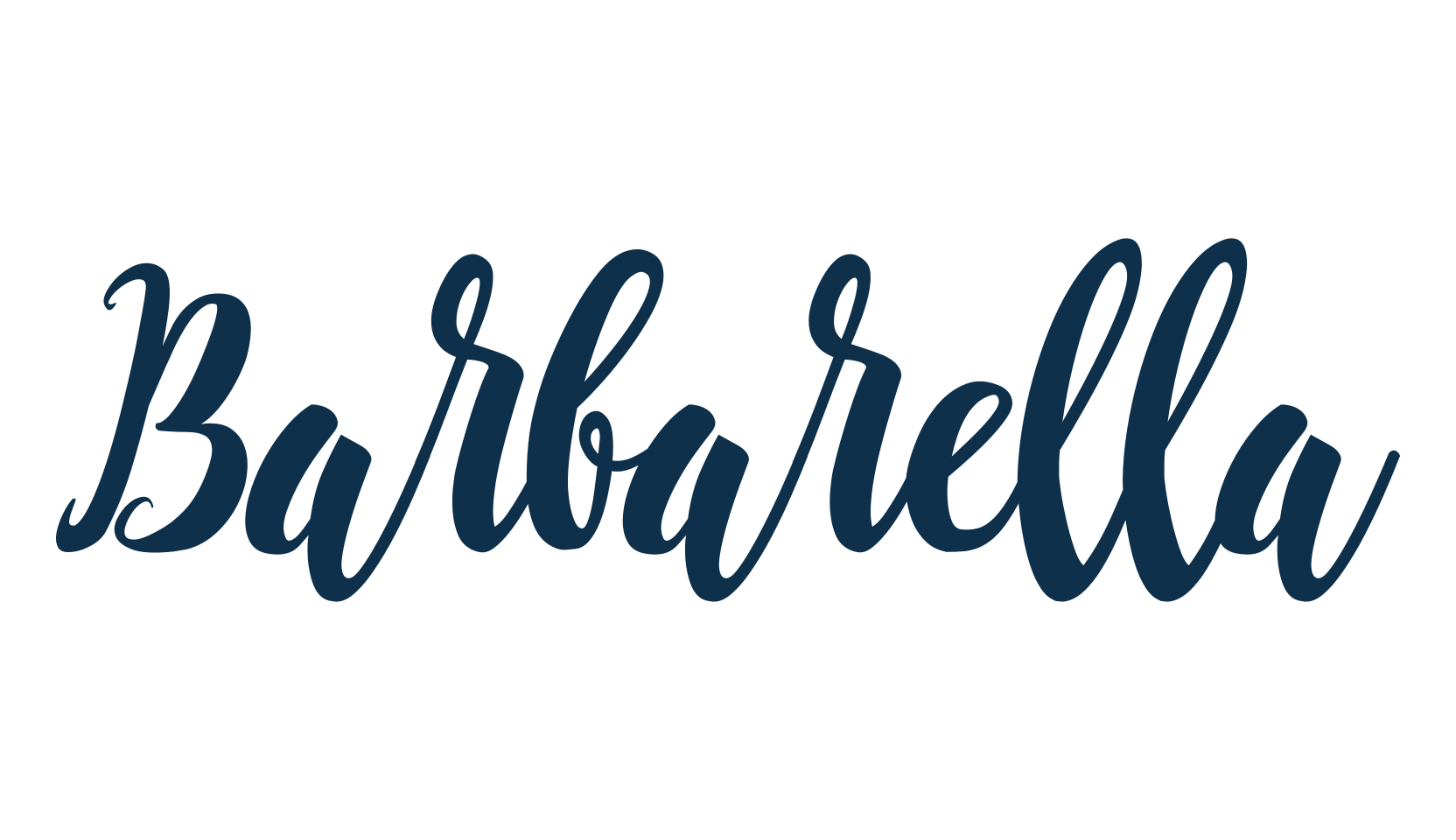 Barbarella (barbarella-2), fancy decorative font preview