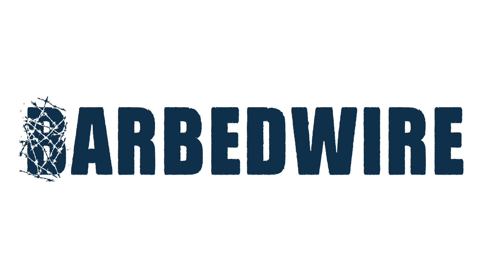 Barbedwire, fancy decorative font preview