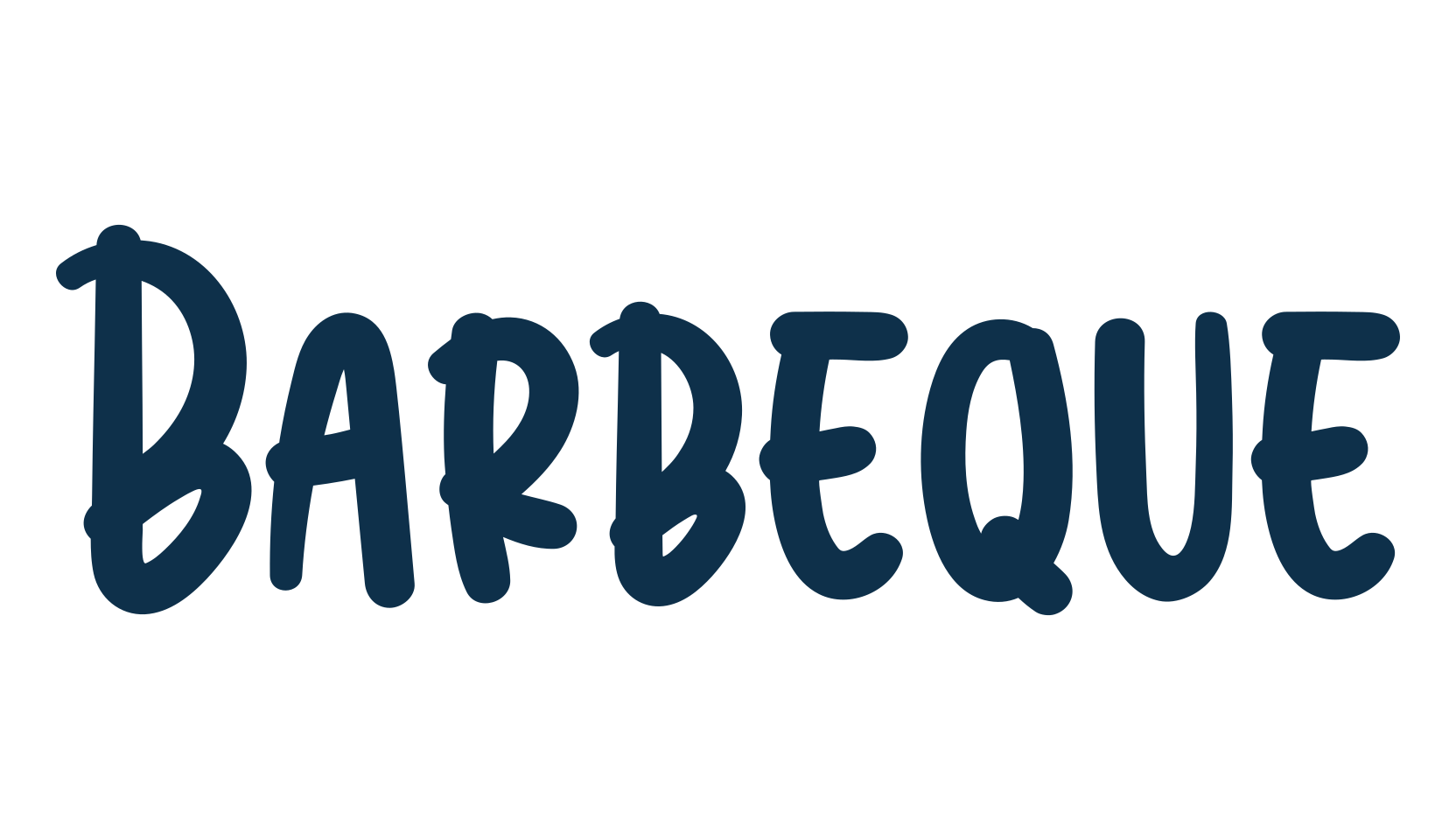 Barbeque (barbeque-3), fancy cartoon decorative font preview