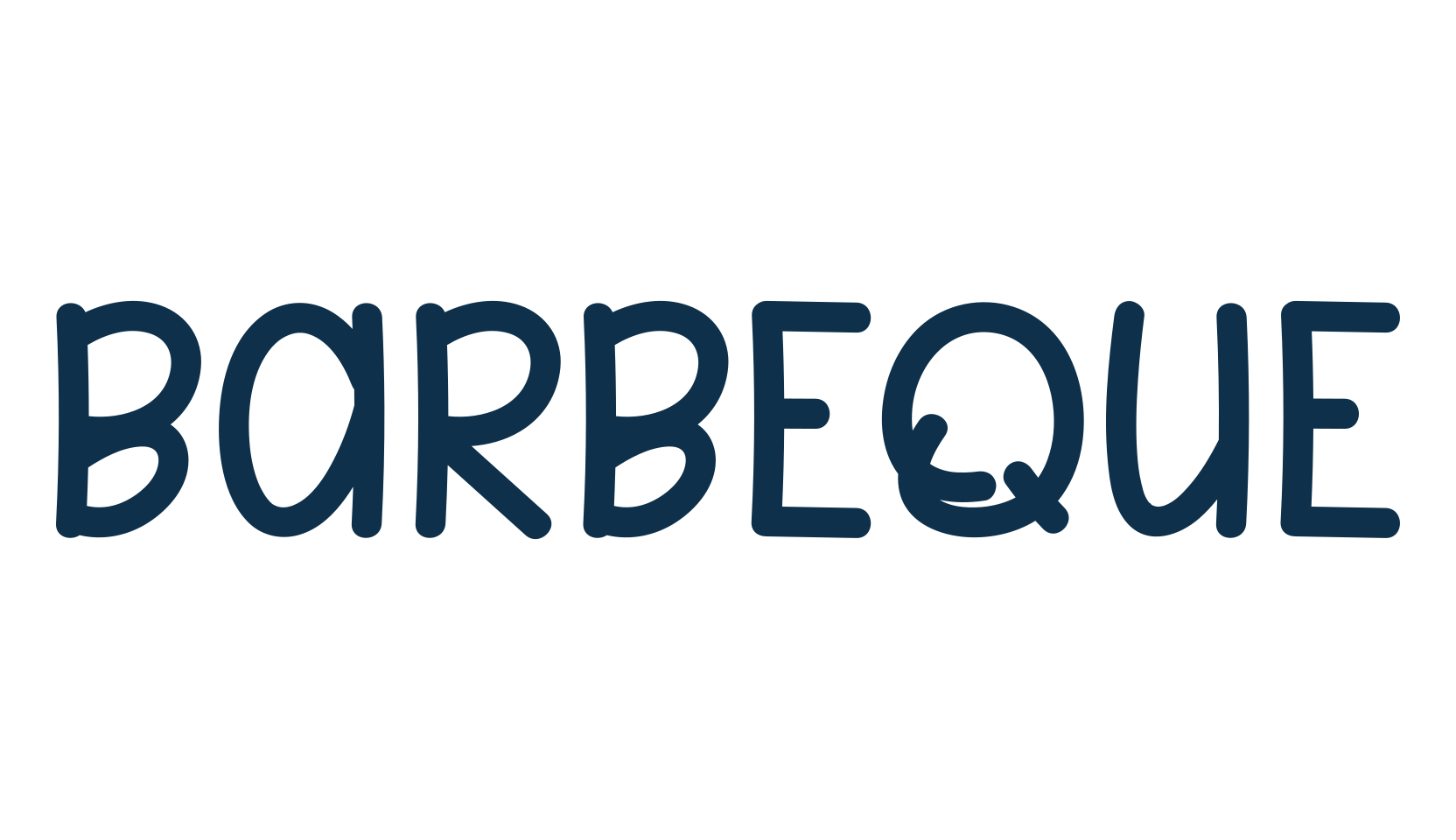 Barbeque (barbeque-4), script handwritten fancy decorative calligraphy font preview