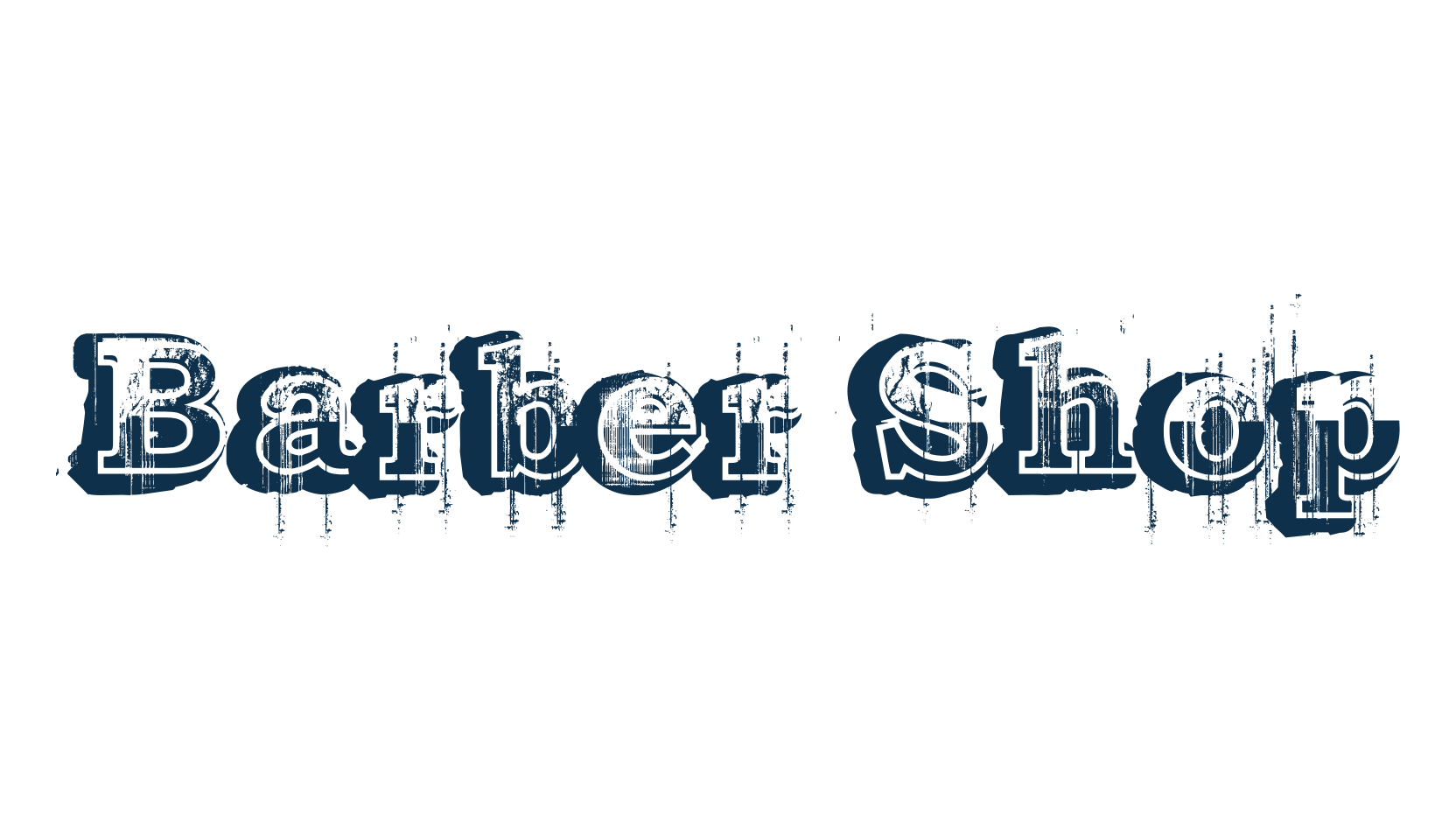 Barber Shop (barber-shop), fancy eroded decorative font preview