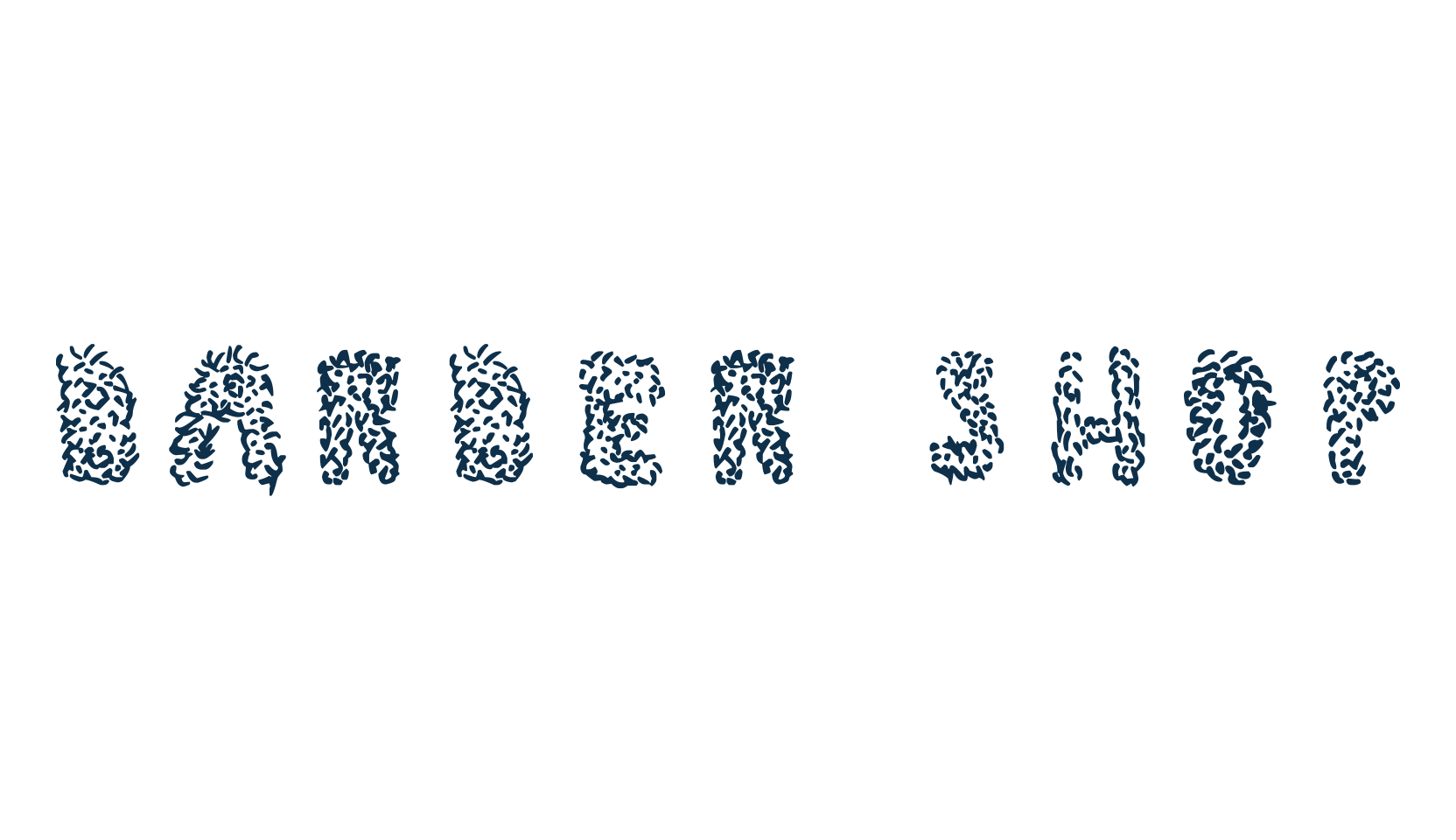 Barber Shop, fancy decorative font preview