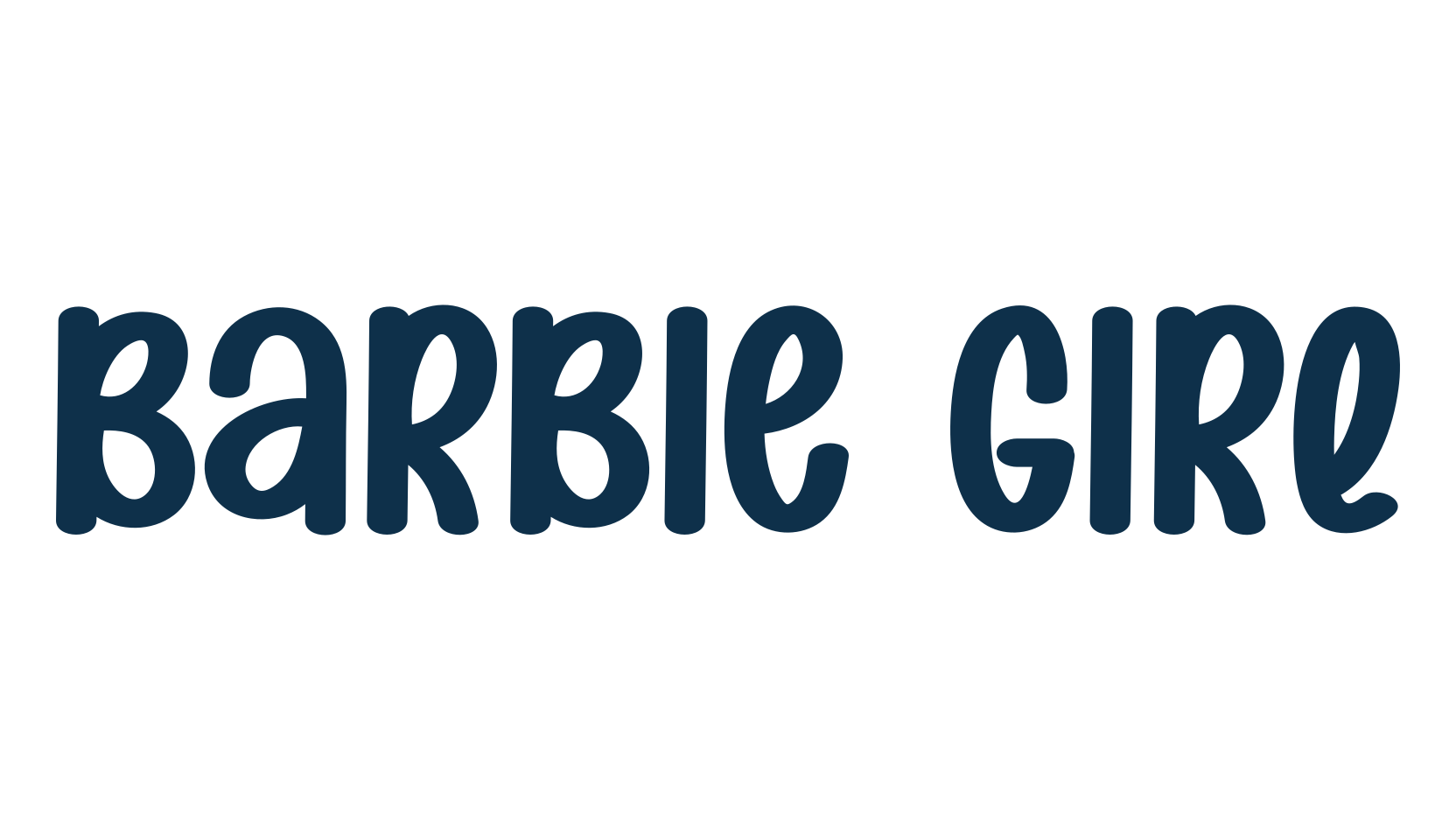 Barbie Girl, fancy various decorative script calligraphy font preview