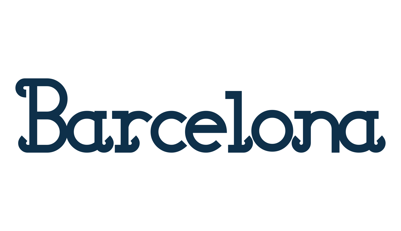 Barcelona, fancy retro decorative font preview