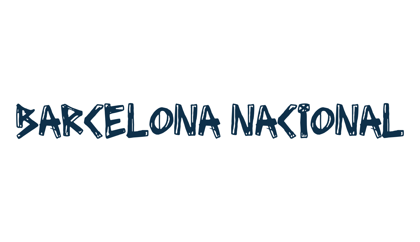 Barcelona Nacional, fancy various decorative font preview