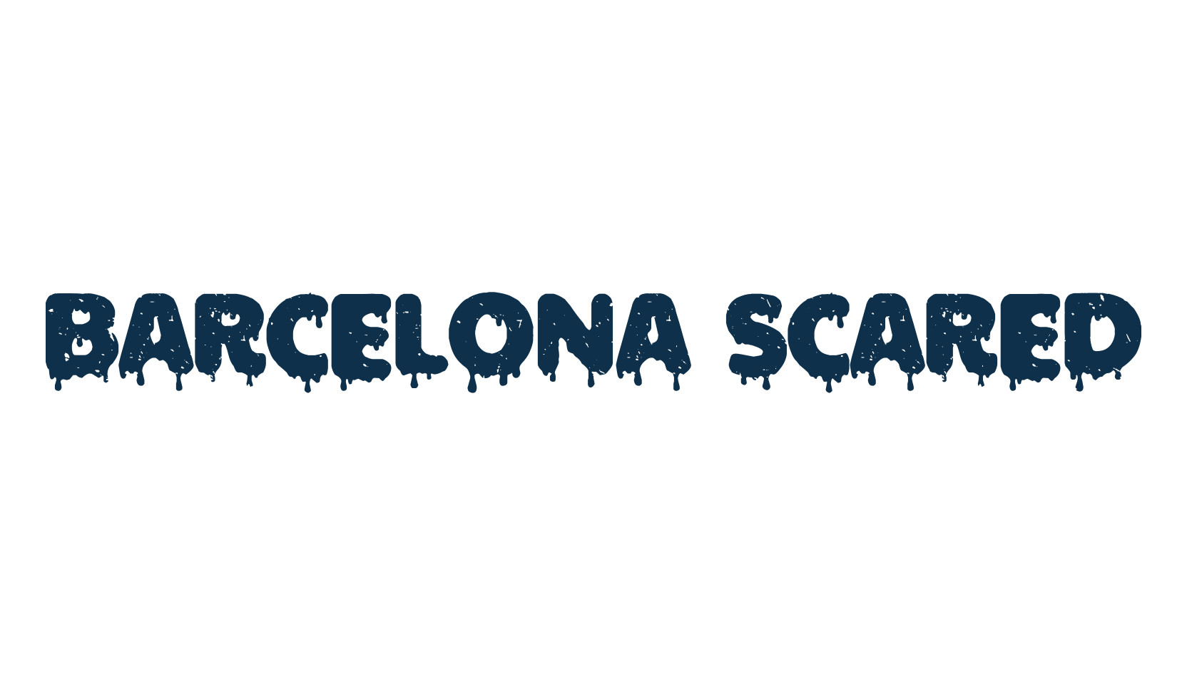 Barcelona Scared, holiday halloween fancy decorative horror font preview