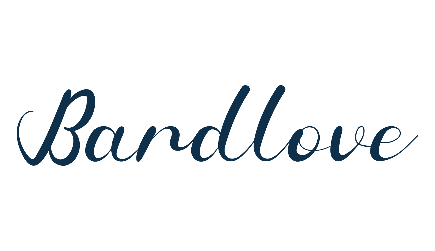 Bardlove, calligraphy font preview
