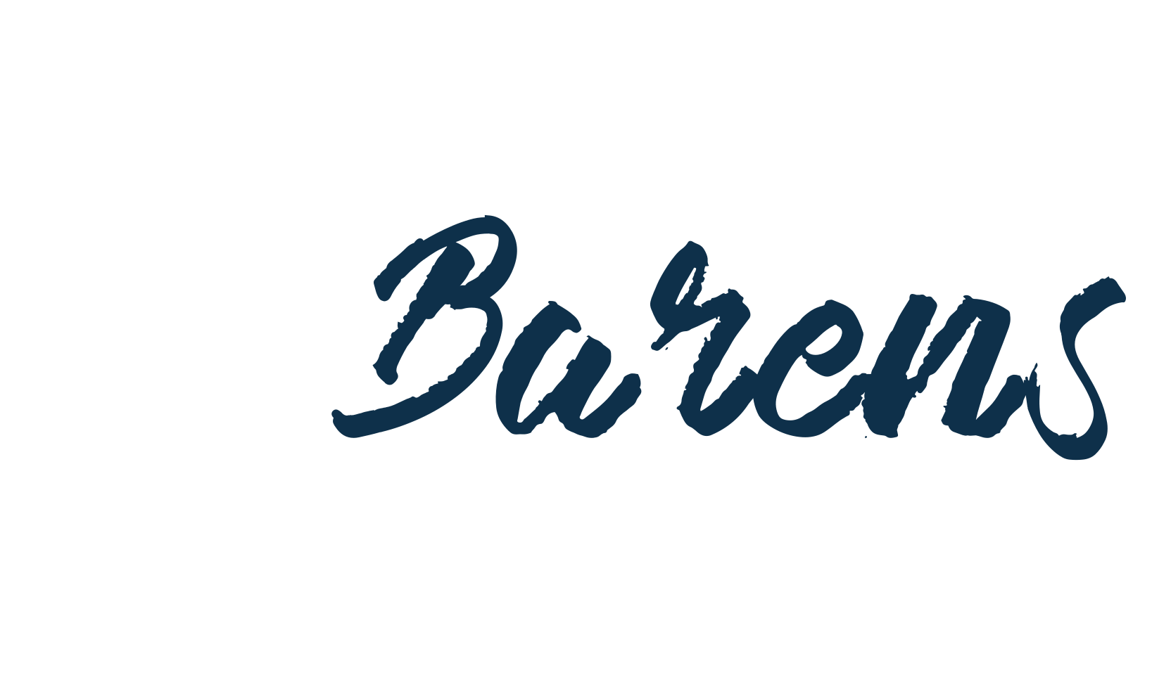 Barens, brush font preview
