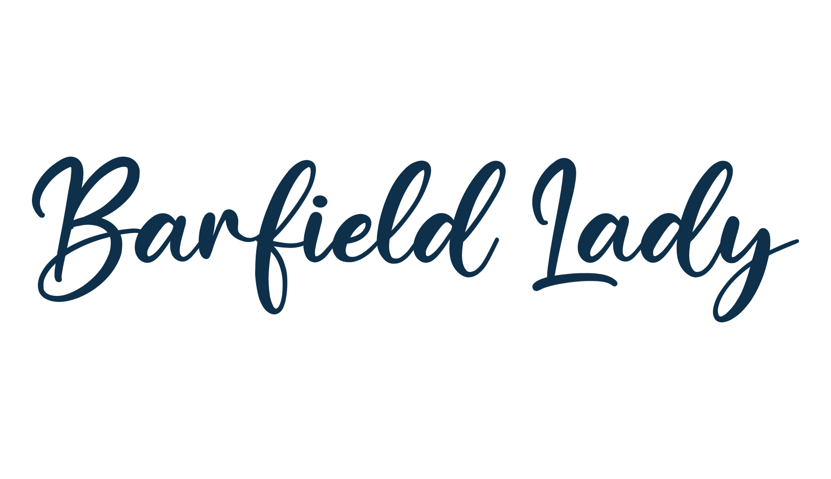 Barfield Lady, script calligraphy fancy decorative font preview