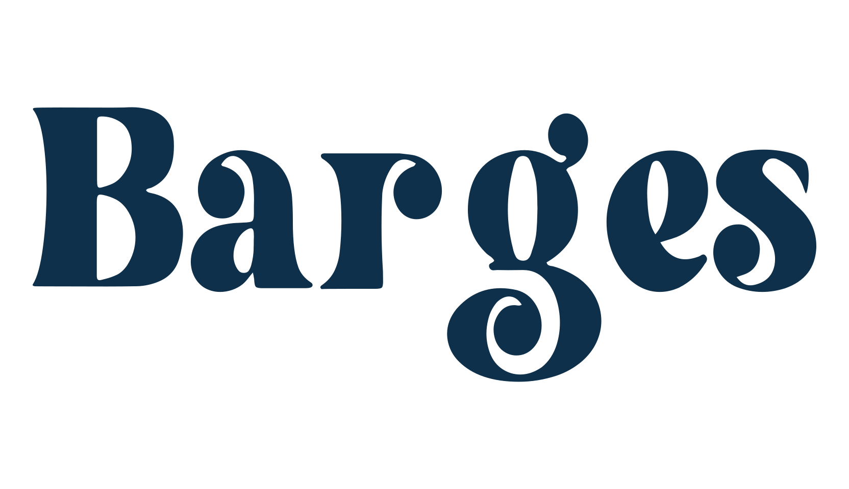 Barges, groovy font preview