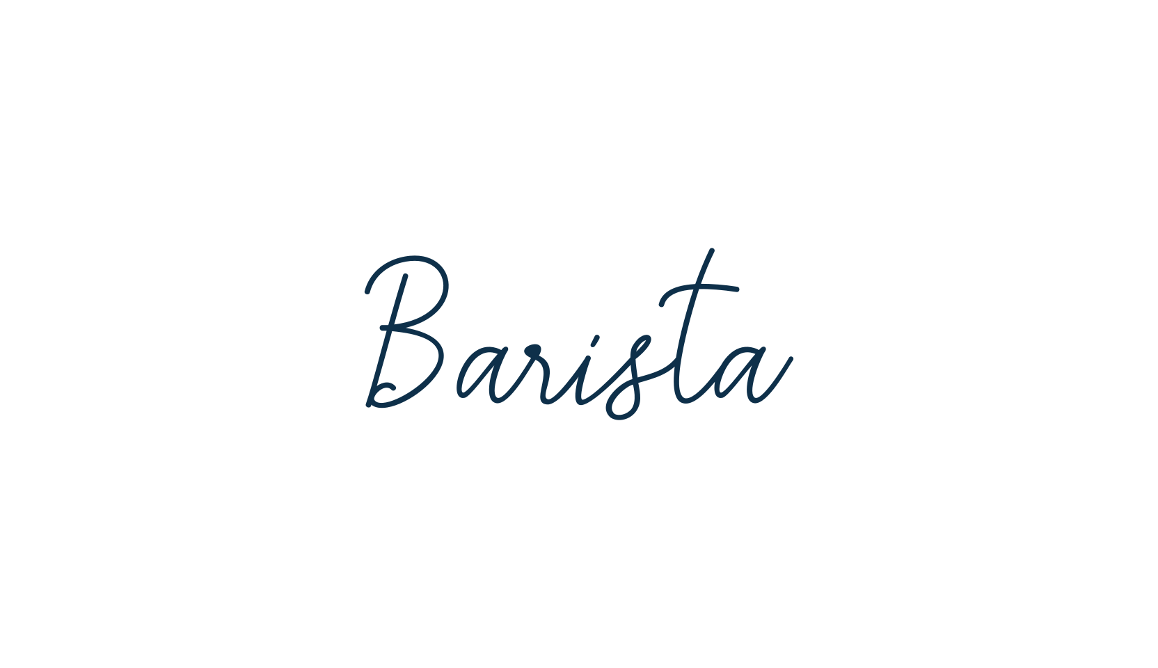 Barista, handwriting font preview