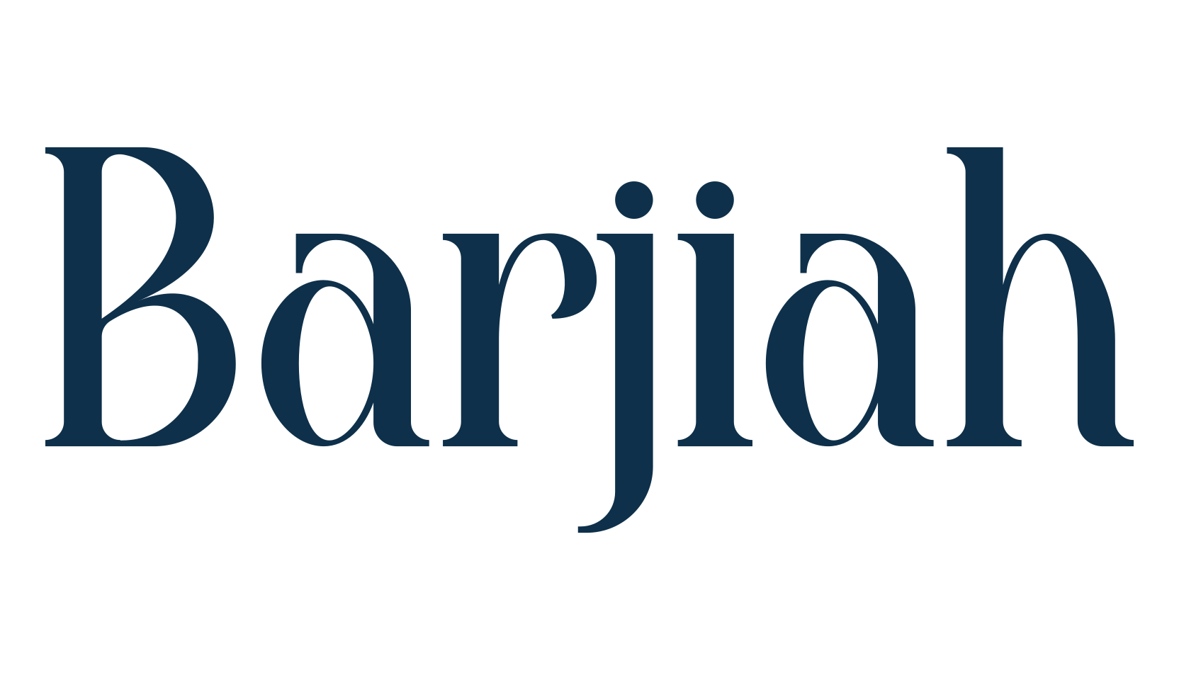Barjiah, serif font preview