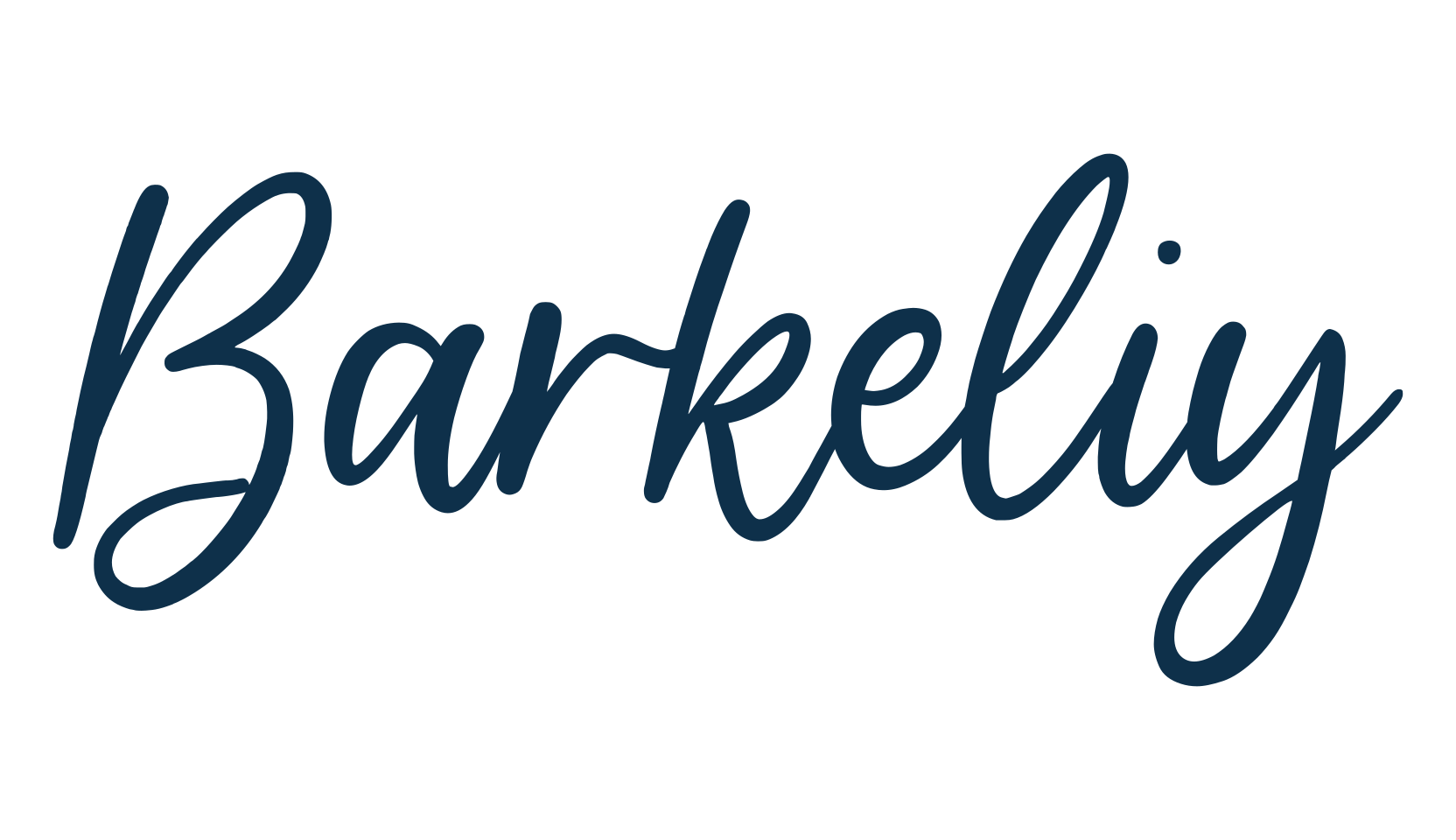 Barkeliy, handwriting font preview