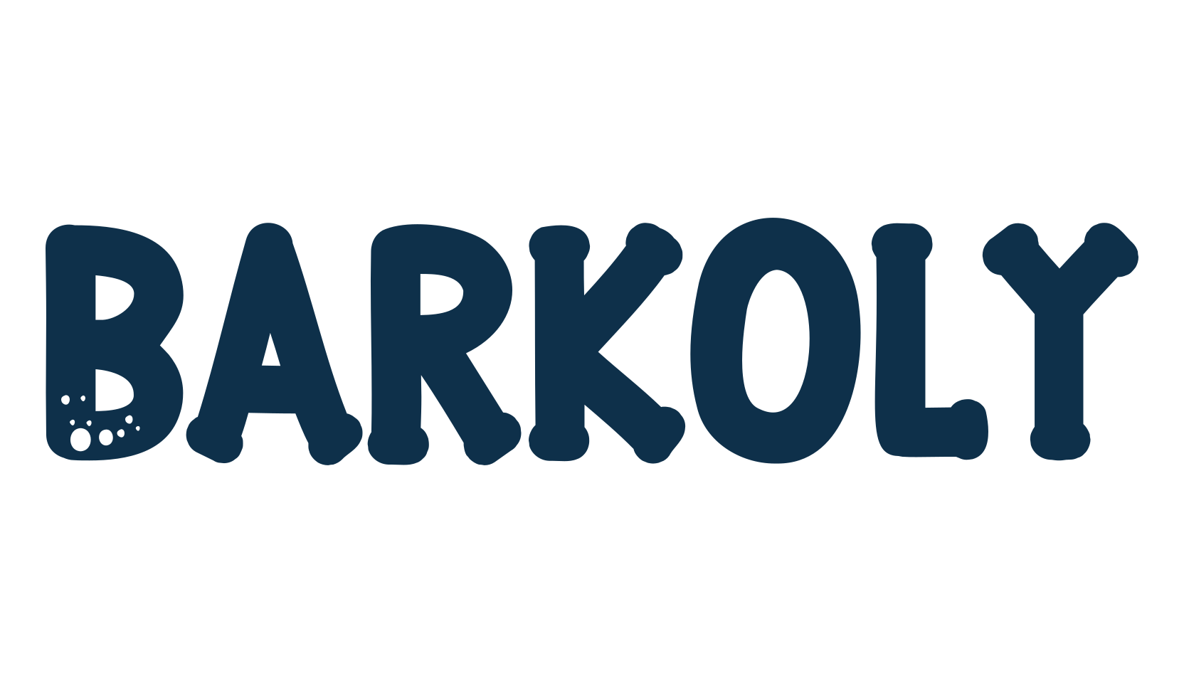 Barkoly, fancy cartoon decorative font preview