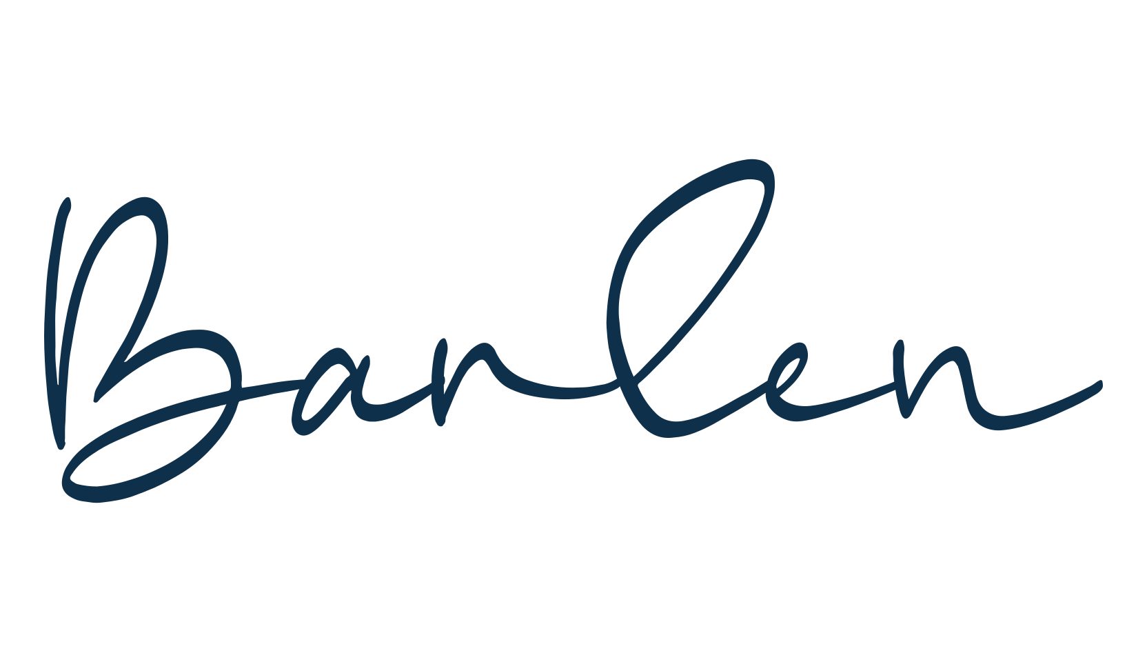 Barlen, handwriting font preview