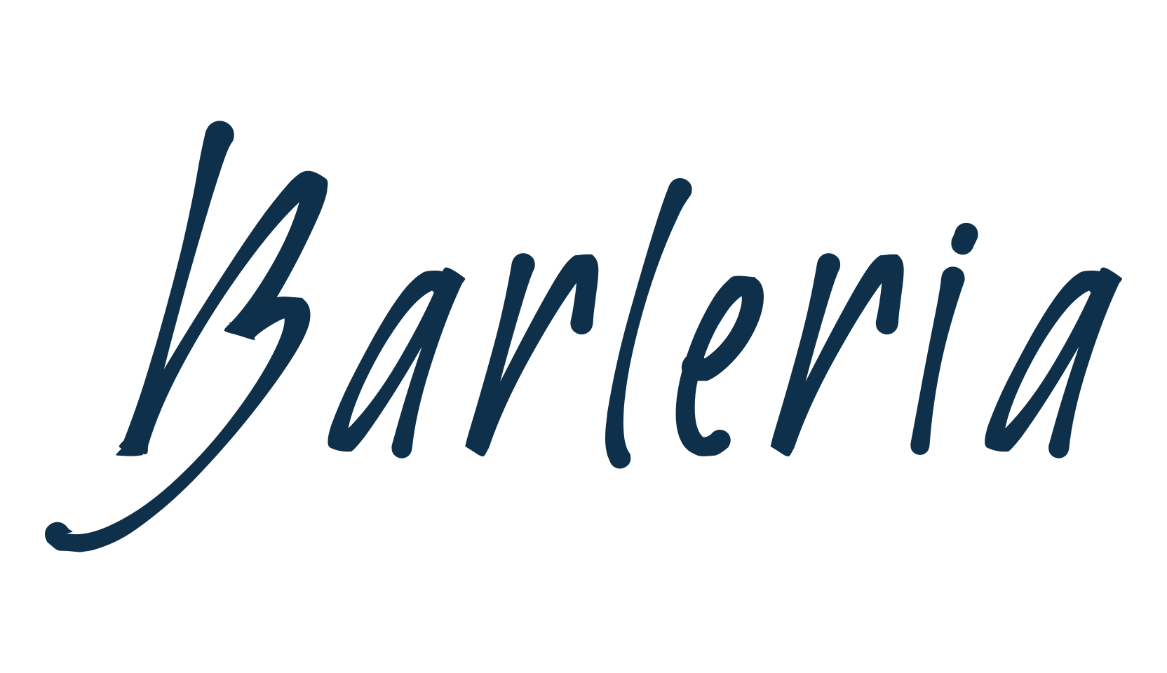 Barleria, handwriting font preview