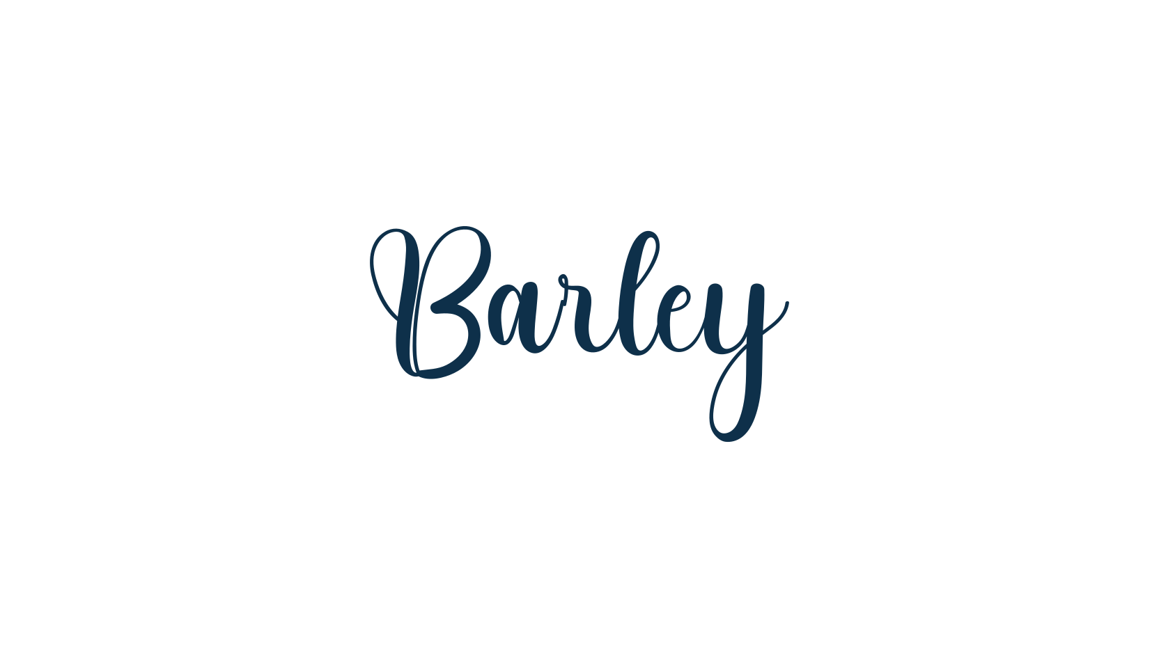 Barley, script calligraphy fancy decorative font preview