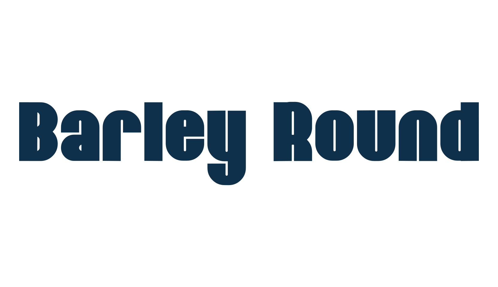 Barley Round, fancy various basic font preview