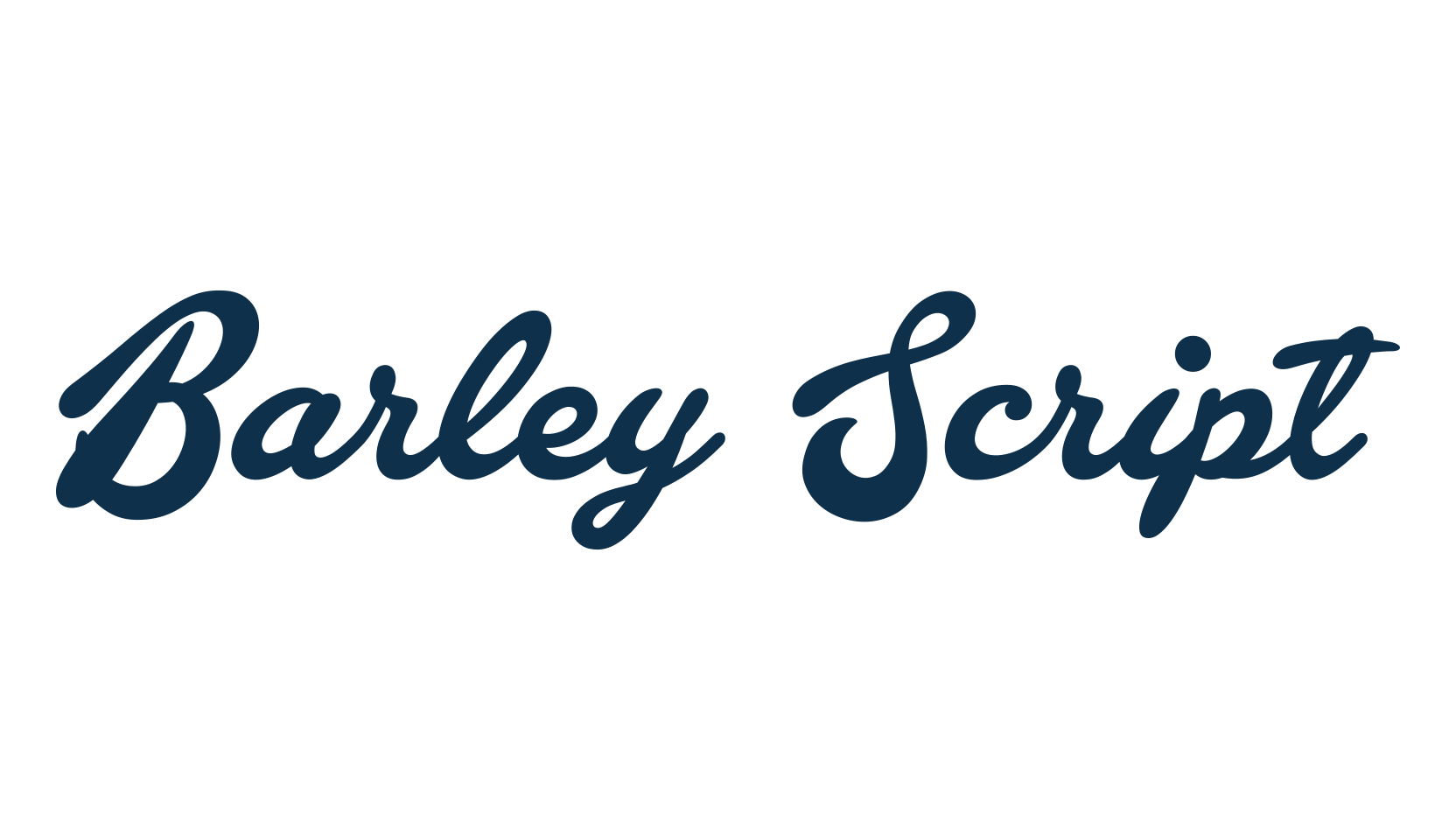 Barley Script, various font preview